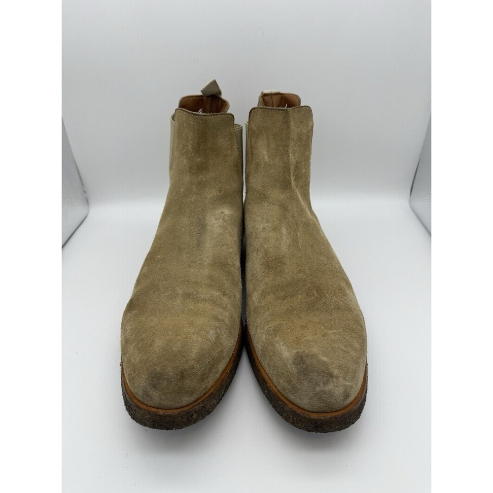 Common Projects Chelsea Boots Men US 13/EU 46 Tan Suede Minimalist PullOn Travel - Picture 3 of 8